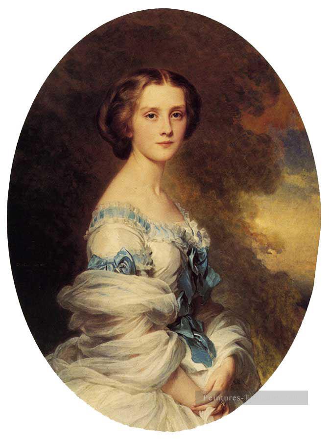 Melanie de Bussiere Comtesse Edmond de Pourtalès portrait royauté Franz Xaver Winterhalter Peintures à l'huile
